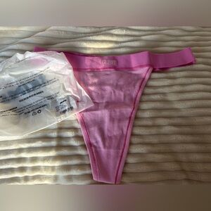SKIMS Pink Ribbed Panties